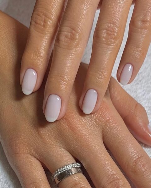 Milky nails