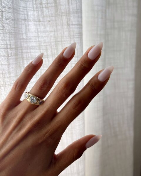 Milky nails