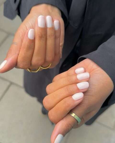 Milky nails