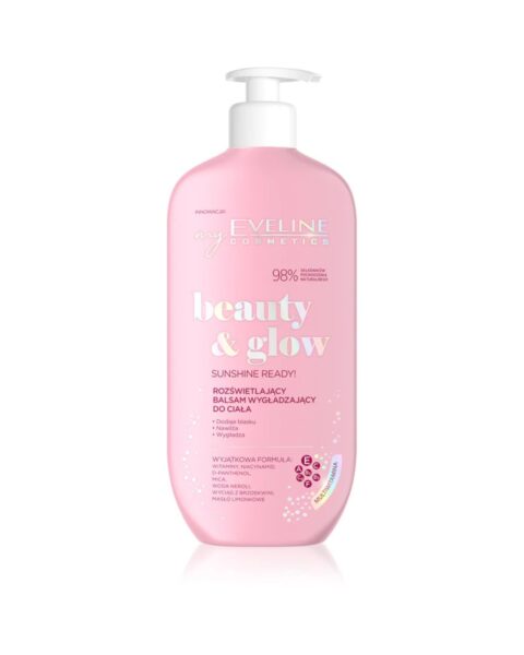 Wygładzająco-rozświetlający balsam do ciała Eveline Cosmetics Beauty & Glow Sunshine Ready!