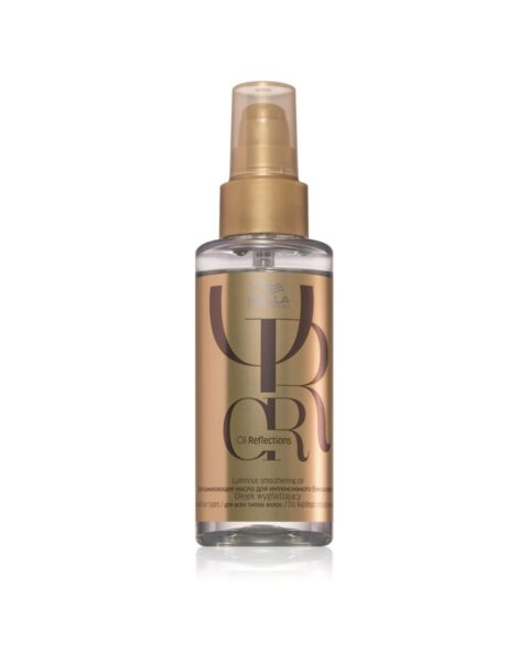 Olejek wygładzający do nabłyszczania i zmiękczania włosów Wella Professionals Oil Reflections.