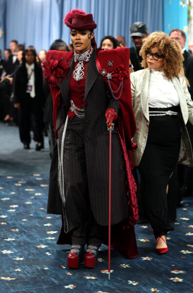 Teyana Taylor poses during the Met Gala, an annual fundraising gala held for the benefit of the Metropolitan Museum of Art's Costume Institute with this year's theme 'Superfine: Tailoring Black Style,' in New York City, New York, U.S., May 5, 2025.,Image: 995459984, License: Rights-managed, Restrictions: , Model Release: no, Credit line: Mario Anzuoni / Reuters /