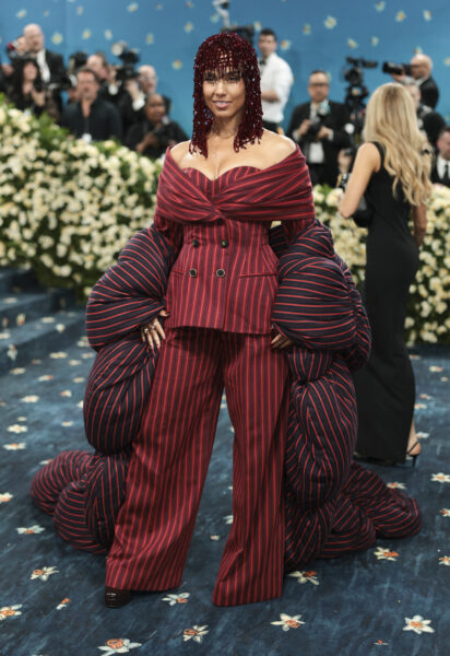 Alicia Keys poses during the Met Gala, an annual fundraising gala held for the benefit of the Metropolitan Museum of Art's Costume Institute with this year's theme 'Superfine: Tailoring Black Style,' in New York City, New York, U.S., May 5, 2025.,Image: 995520757, License: Rights-managed, Restrictions: , Model Release: no, Credit line: Mario Anzuoni / Reuters /