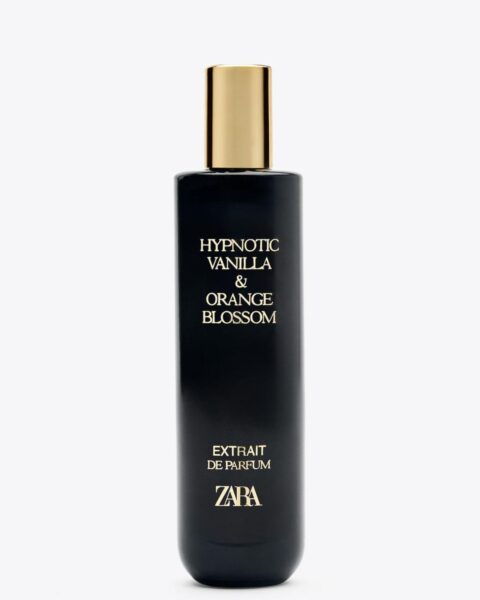 Silnie skoncentrowane perfumy Zara Hypnotic Vanilla i Orange Blossom. Zdjęcie produktowe.