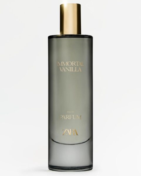 Waniliowe perfumy z Zary na lato Immortal Vanilla. Zdjęcie produktowe.